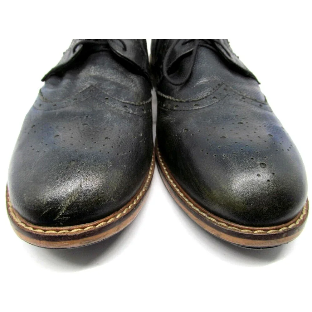 Cedar Wood State Mens Black Wingtip Brogue Derbys Size US 13 EUR 47